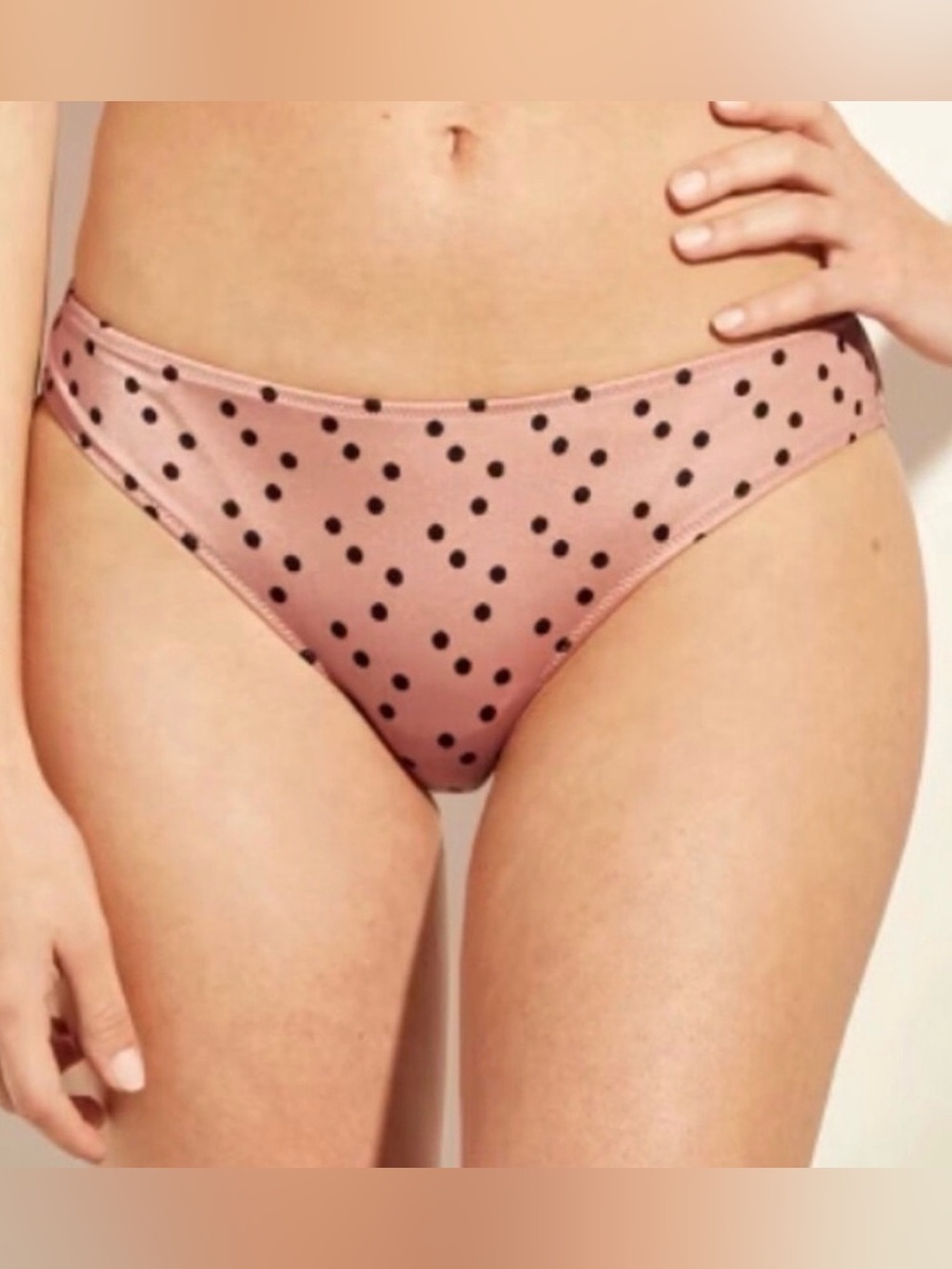 Shade & Shore Polka Dot Cheeky Bikini Bottoms Small NWOT - Picture 2 of 7